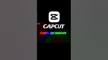 Capcut | Rainbow Text Animation 🌈 Tutorial on Mobile 🔥 | #shorts #tutorial