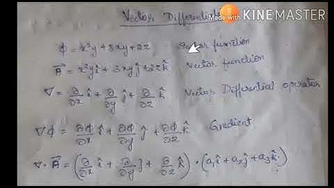 Introduction of Vector Differentiation/ Directional derivatives/18MAT21/Module 1