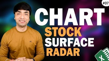 Excel Charts | Stock Chart , Surface Chart and Radar Chart