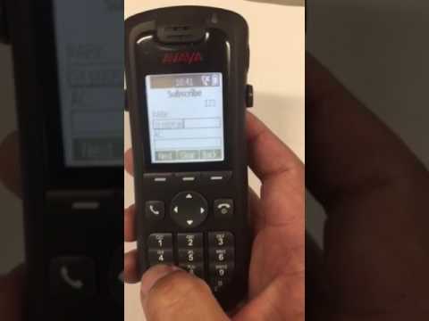 Avaya DECT subscribe handset