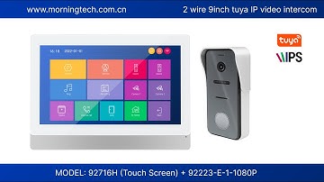 Tuya Wifi Video Intercom 1080P 7 Inch Monitor Support Record App Control Remote Unlock