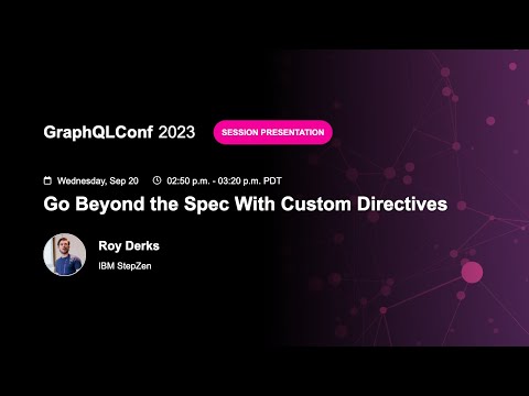 Video thumbnail for Go Beyond The Spec With Custom Directives