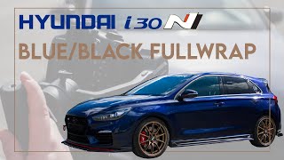 Wrapping A Hyundai I30 N Performance In Kpmf K75469 Blue Black Iridescent