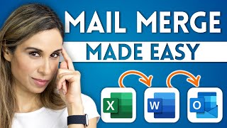 How to Mail Merge in Word, Excel & Outlook | Dynamic Linking between Excel & Word