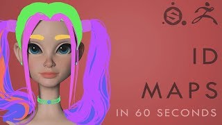 How to create ID MAPS in Zbrush for Substance Painter - 60 Second Tutorial How to create ID MAPS in Zbrush for Substance Painter - 60 Second Tutorial