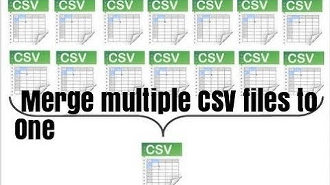 How to merge multiple csv files into one using Command Prompt