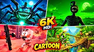 🔥 4 CRAZY MONSTERS vs CARTOON HERO 😱 | EPIC 3D ANIMATION & GAMING BATTLE!