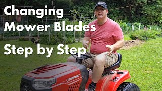 How to Change Lawn Mower Blades  Step by Step for the Troybilt Pony 42