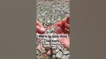 How to tie string lines! 2 simple knots to get you’re lines setup like a pro! #hardscape
