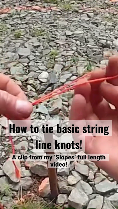 How to Tie a String Line on a Stake