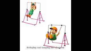 Kids Adjustable Gymnastics Bar #children #edusparktoys  #kids   #montessoritoys #toddleractivities