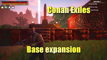 Building a starter base - Conan Exiles gameplay - Episode 2