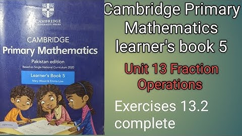 Cambridge Primary Mathematics learner