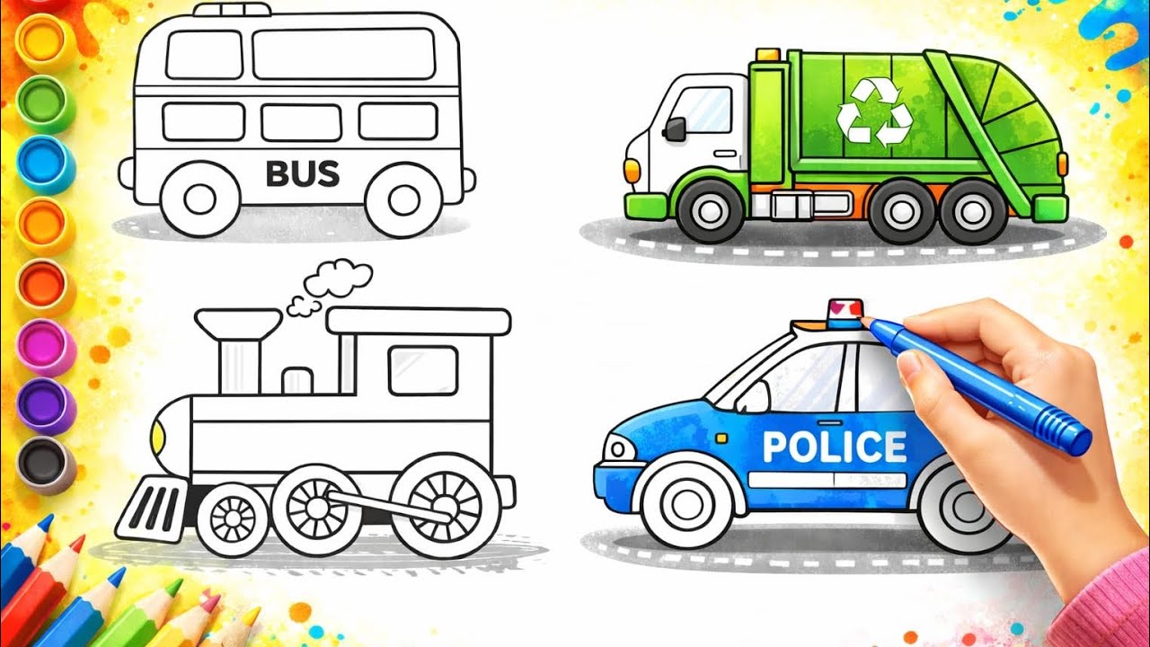 Best Learning Vehicles with Puzzles | Preschool Toddler Learning Video for Kids & toddlers 