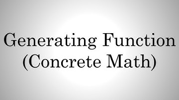 01. Introduction to Generating Function [Bangla]