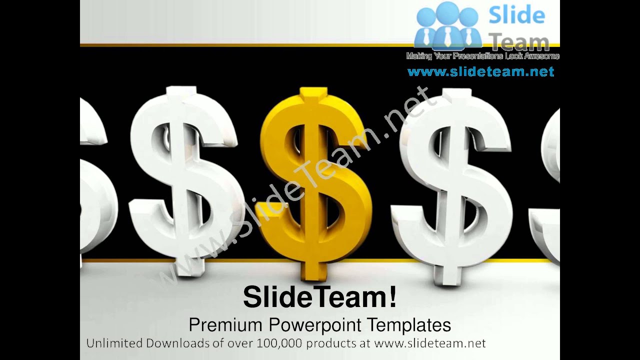 Unique Golden Dollar Sign Finance PowerPoint Templates PPT Backgrounds ...