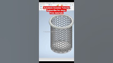 Pencil cup holder by Autodesk inventor