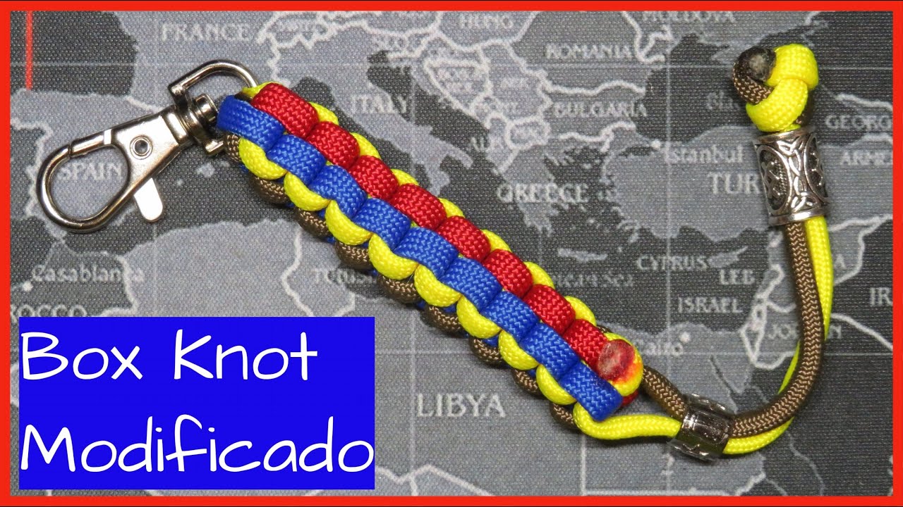 Llavero Paracord BOX KNOT MODIFICADO Paracord Keychain YouTube