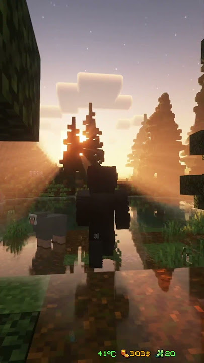 MINECRAFT CINEMATIC SHADERS #minecraft #shorts
