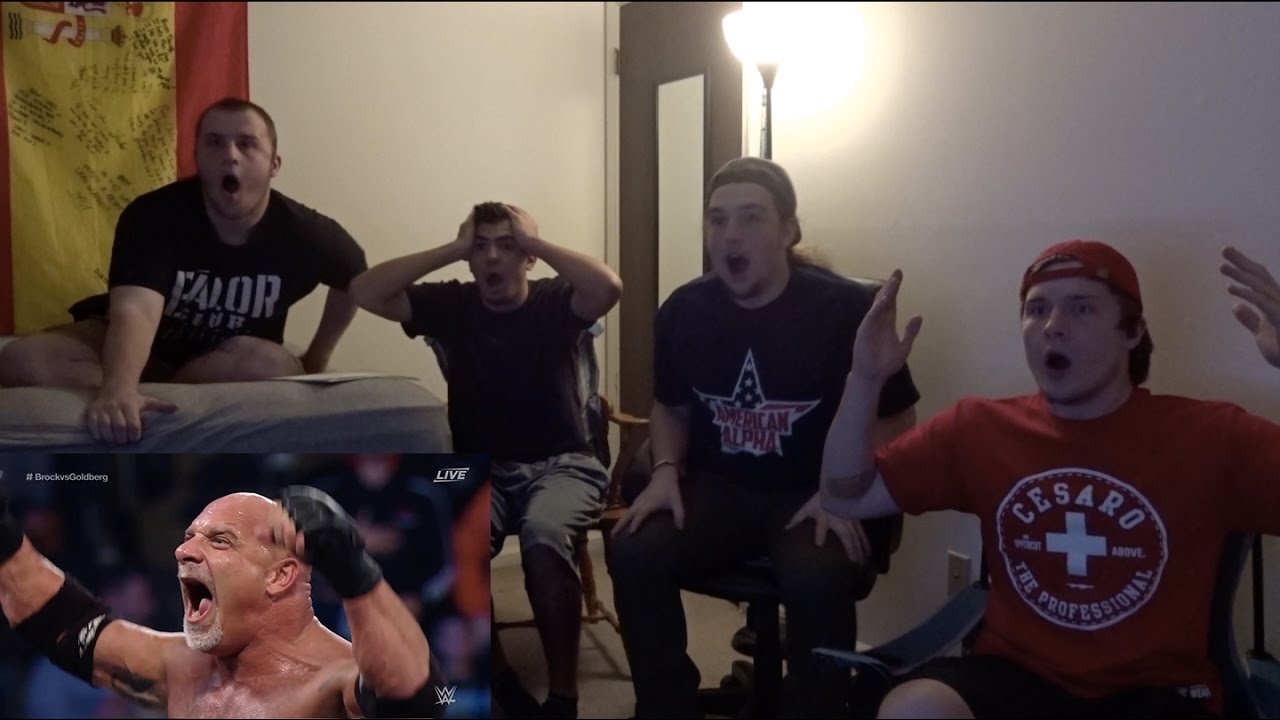 GOLDBERG BEATS BROCK LESNAR!!! 