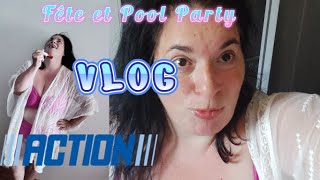 VLOG /  Haul ACTION   Bouée Géante    Pool Party  Coiffure et Plantes