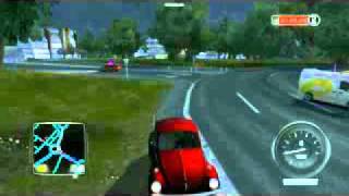 TDU2 AI cop escape in VW Beetle