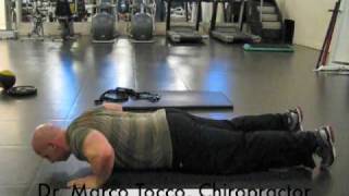 Toronto Physiotherapist Describes T Push Up Exercise At Physiotherapy Clinic In Toronto