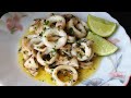 Squids butter garlic  calamari butter garlic  seafood recipe