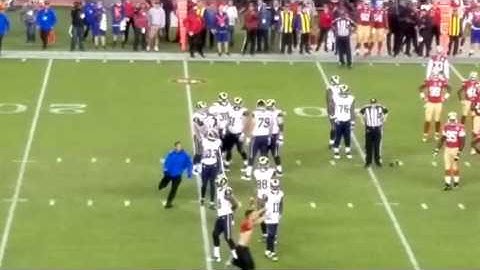 Kevin Harlan play by play Drunk 49er fan from Rams 49er