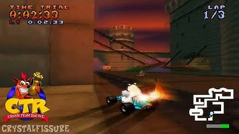 Crash Team Racing Time Trials - Cortex Castle [Beating N.Tropy]