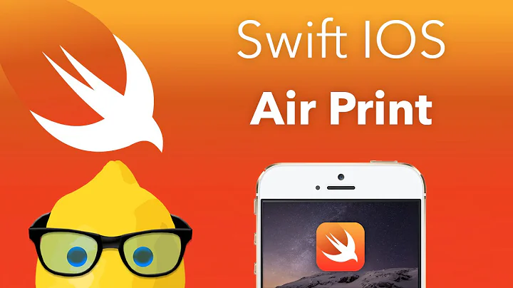 Swift IOS Tutorial Air Print - XCode 6 IOS 8 Geeky Lemon Development