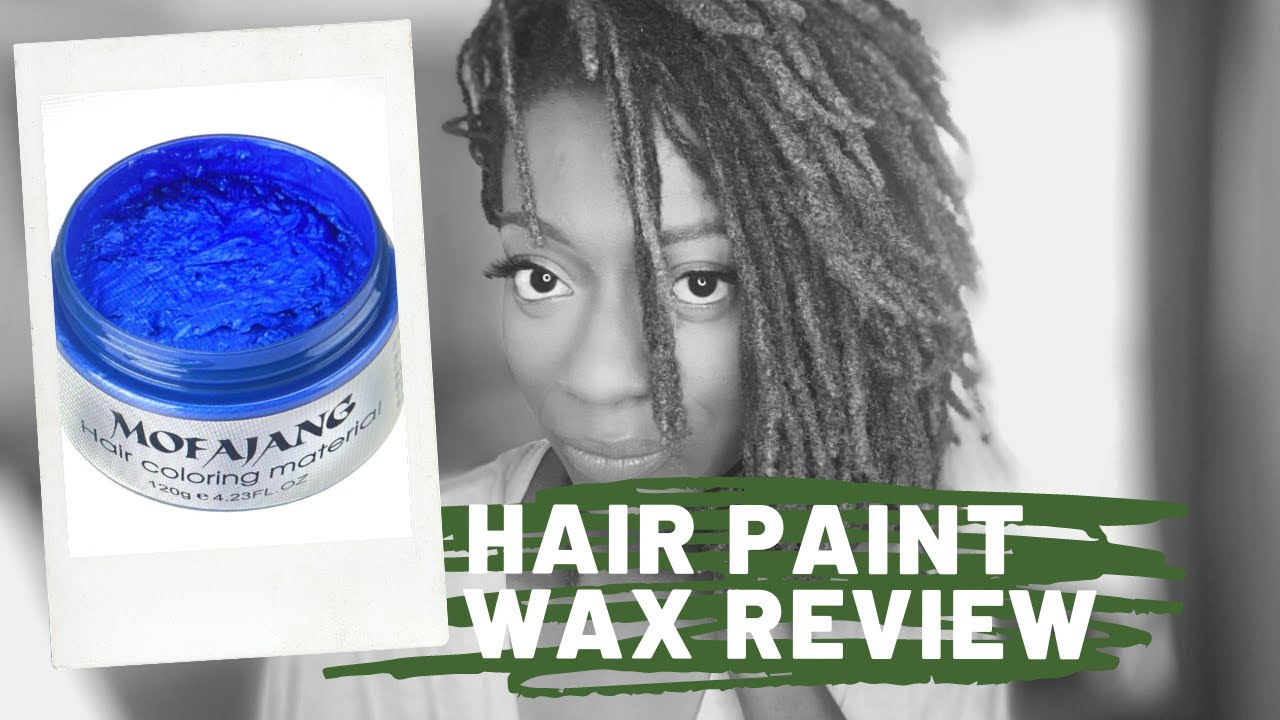 Blue Hair Paint Wax on Locs Demo & Review Microlocs YouTube