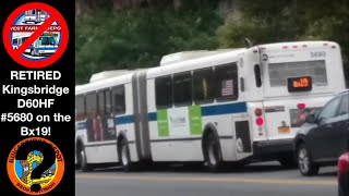 MTA MaBSTOA: RETIRED New Flyer D60HF #5680 & NovaBus LFSA #5935 on the Bx19! (9/7/2018)