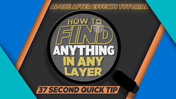 Use This Trick to Find ANYTHING in Adobe After Effects! - After Effects Quick Tip