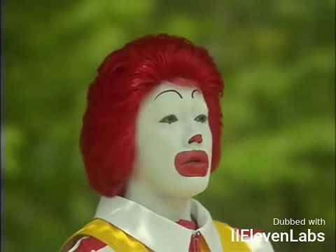 Ronald McDonald Japanese Commercial ElevenLabs AI English Dub