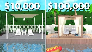 PATIO DE $10,000 VS $100,000 EN BLOXBURG