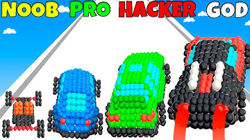 NOOB vs PRO vs HACKER vs GOD - Marble Cars