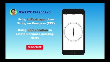 Using UITextLayer to put label on Compass and Rotate it by CoreLocation (EP2)