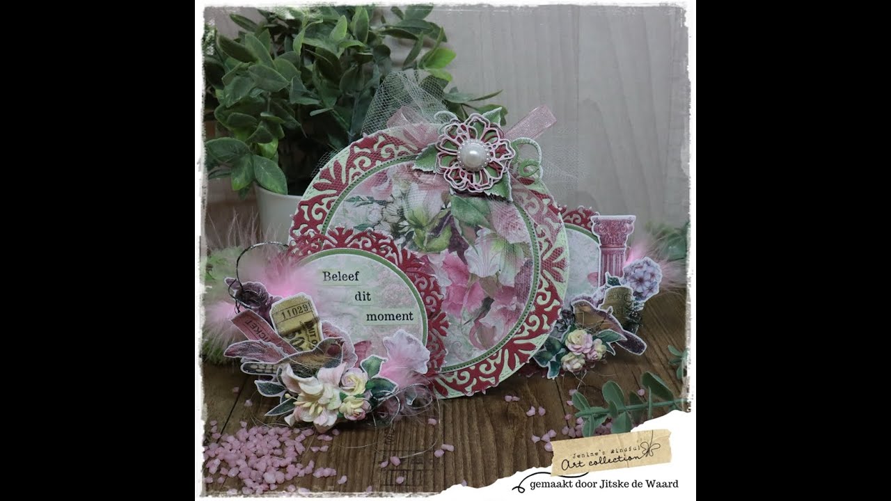 Cirkel trio kaart met Jenine's Mindful Art Collection