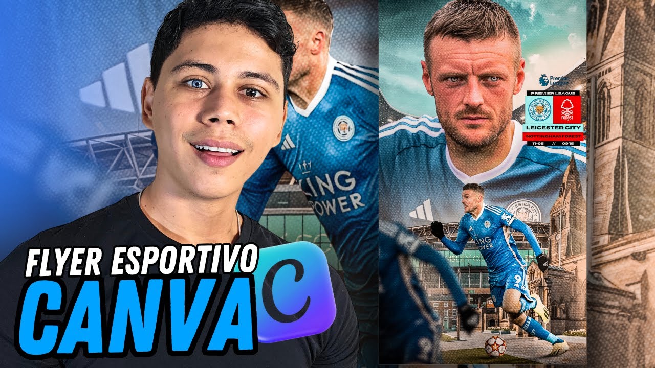 Como Criar um Flyer Esportivo Profissional no Canva (Passo a Passo Completo)
