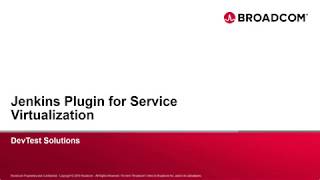 Jenkins Plug-in for Service Virtualization