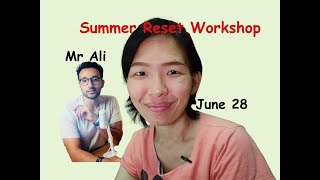 (ตัวอย่าง) งาน Summer Reset Workshop กับ Ali Abdaal (June 2025)