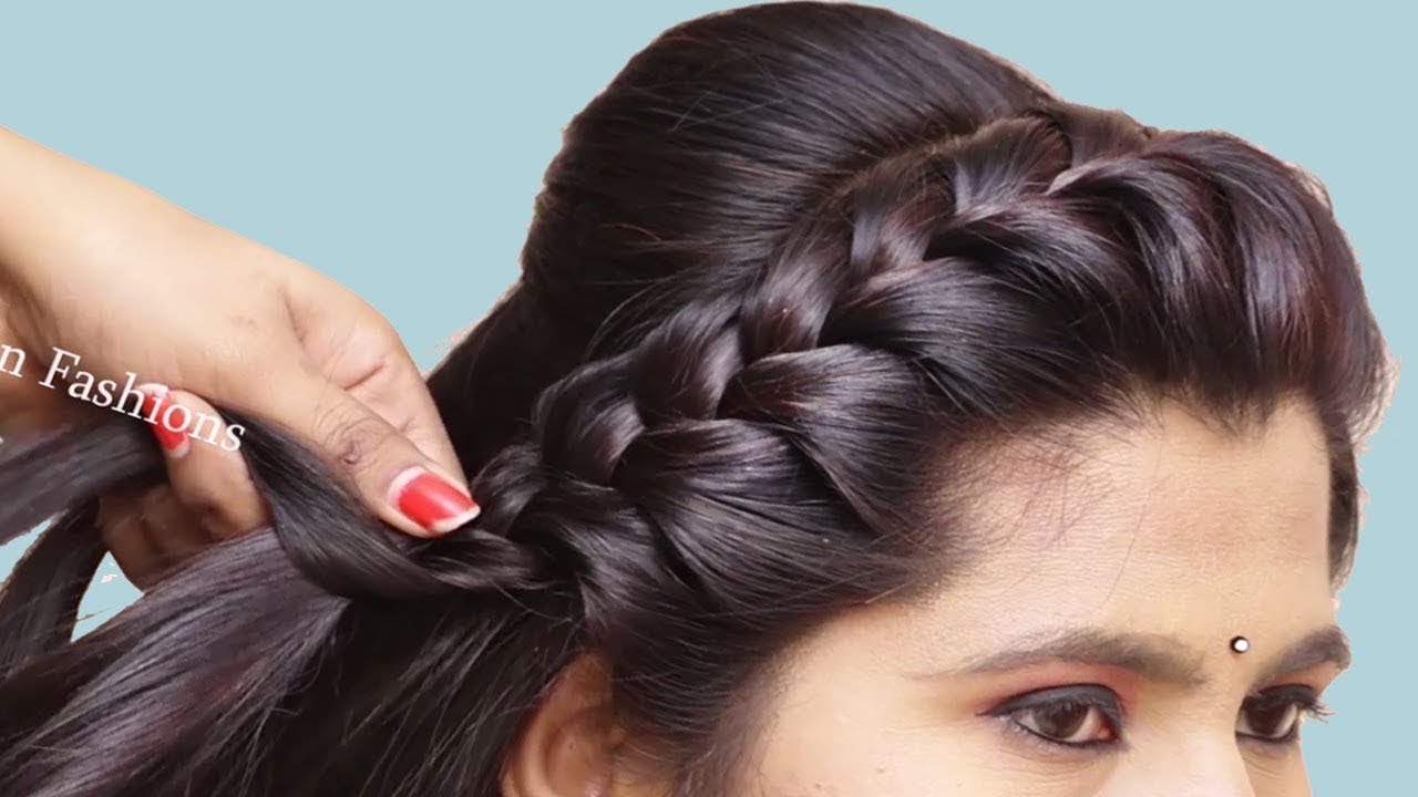 Easy Waterfall Braid For Beginners - No Braid Hairstyle - Only Elastics -  Everyday Hair inspiration