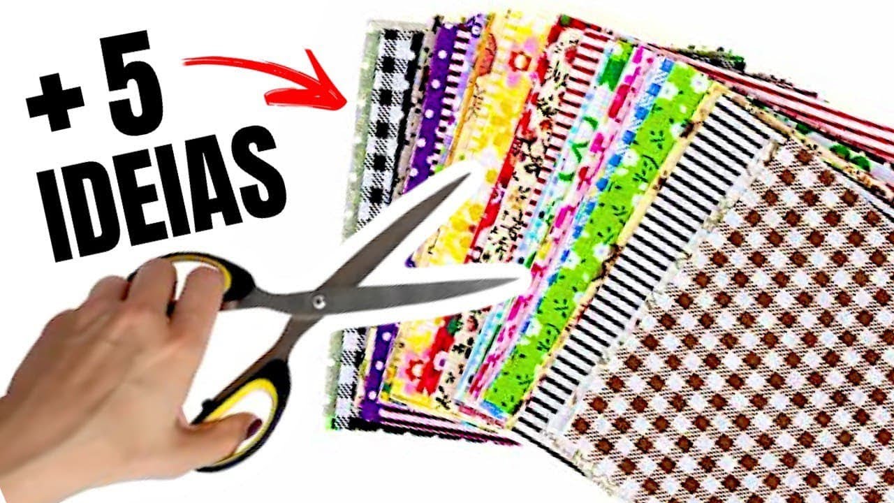 5 IDEIAS PARA FAZER COM RETALHOS DE TECIDO| SHOW DE ARTESANATO