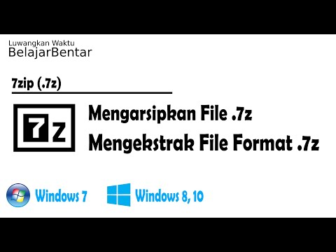 Tutorial Cara Mengarsipkan dan Ekstrak Mengeluarkan File Format 7zip (.7z). Indonesia