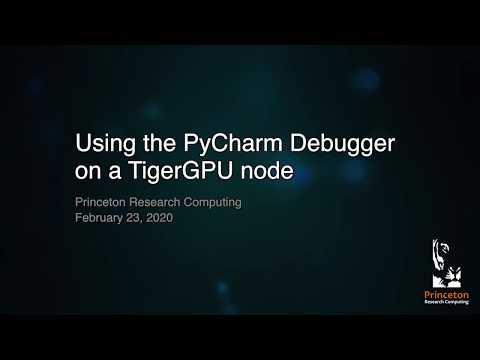 Using the PyCharm Debugger on a TigerGPU Node