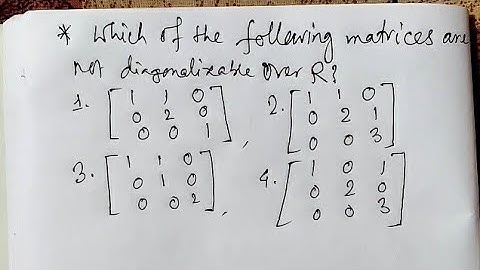 diagonalizable matrix or not? diagonalization of matrix।। csir ugc net linear algebra