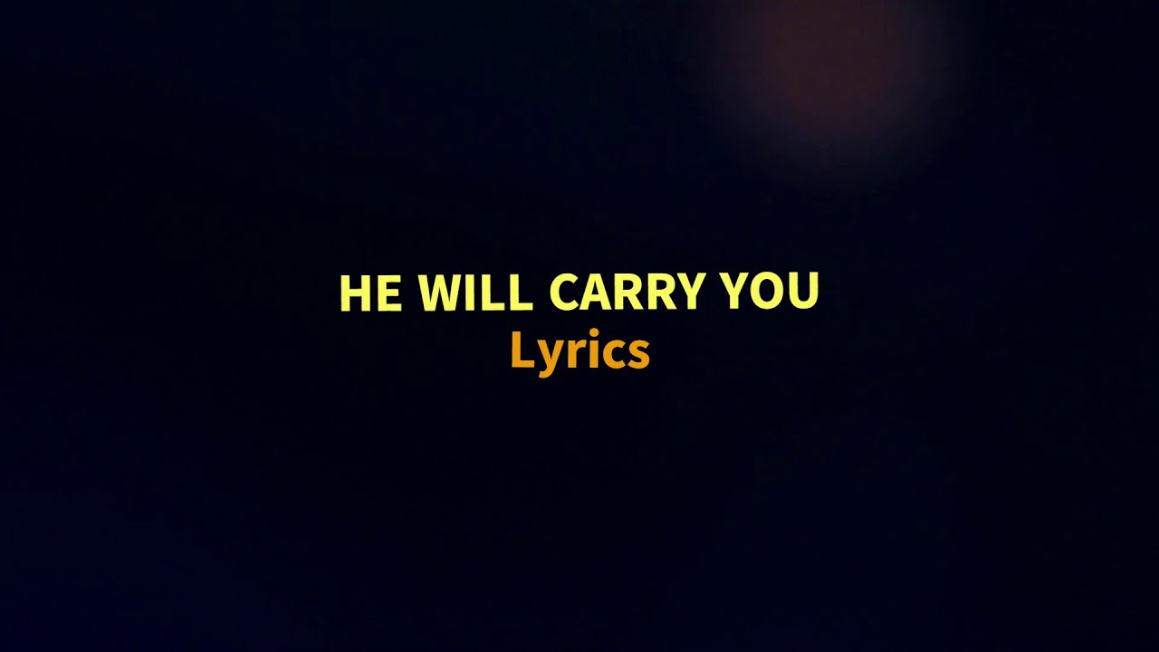 He Will Carry You Piano Karaoke Singalong (With Lyrics) (No problem