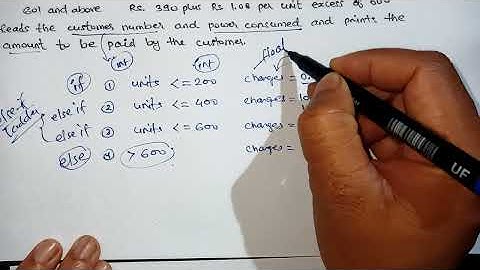 C program for electricity bill | an electric power distribution company charges it