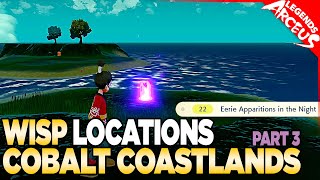 Every Wisp Location in Cobalt Coastlands - Pokemon Legends Arceus